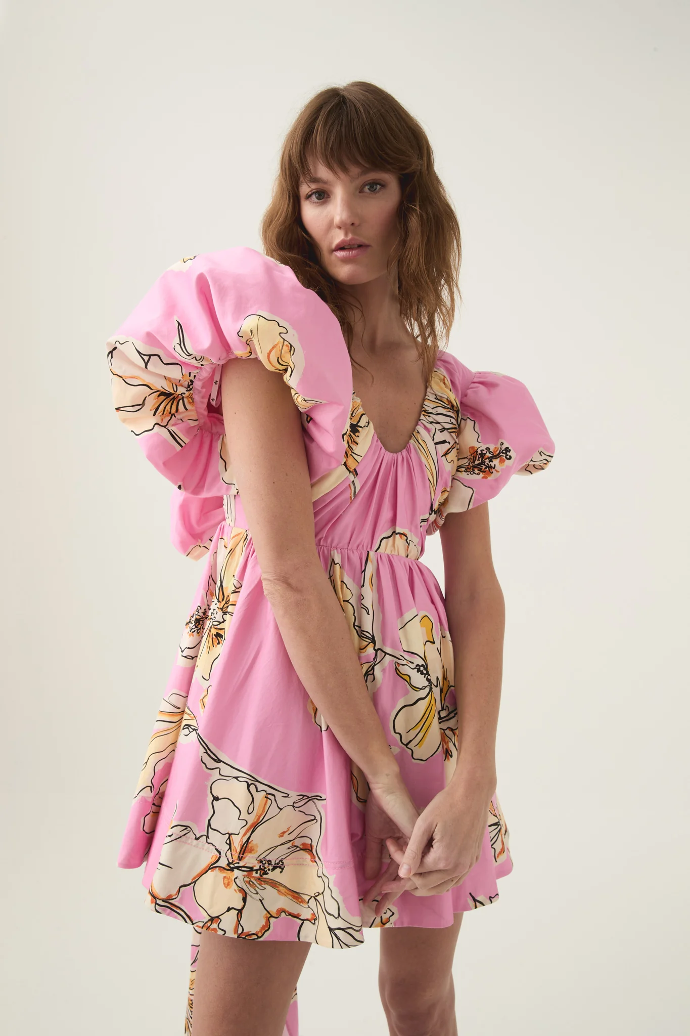 AJE Gretta Bow Back Mini Dress