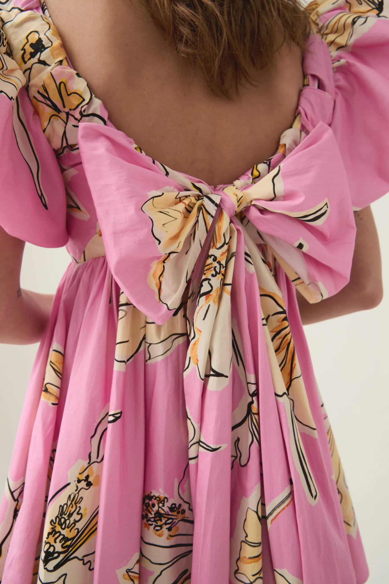 AJE Gretta Bow Back Mini Dress