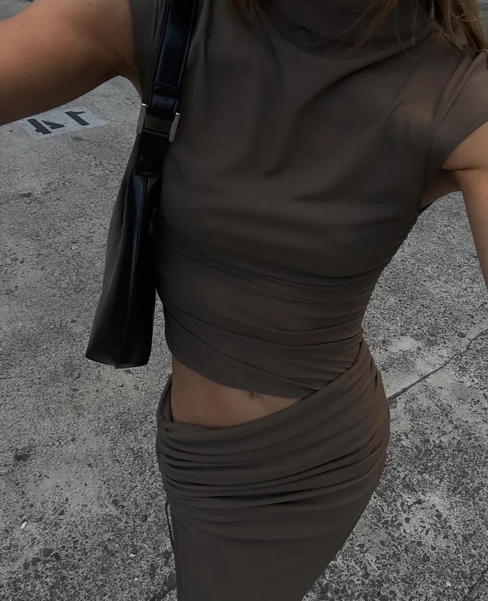 Benni Milo Mesh Maxi Dress