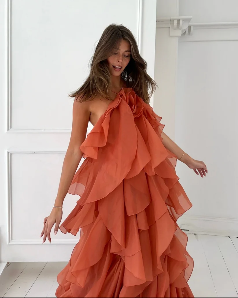 AJE Pandorea Layered Maxi Dress