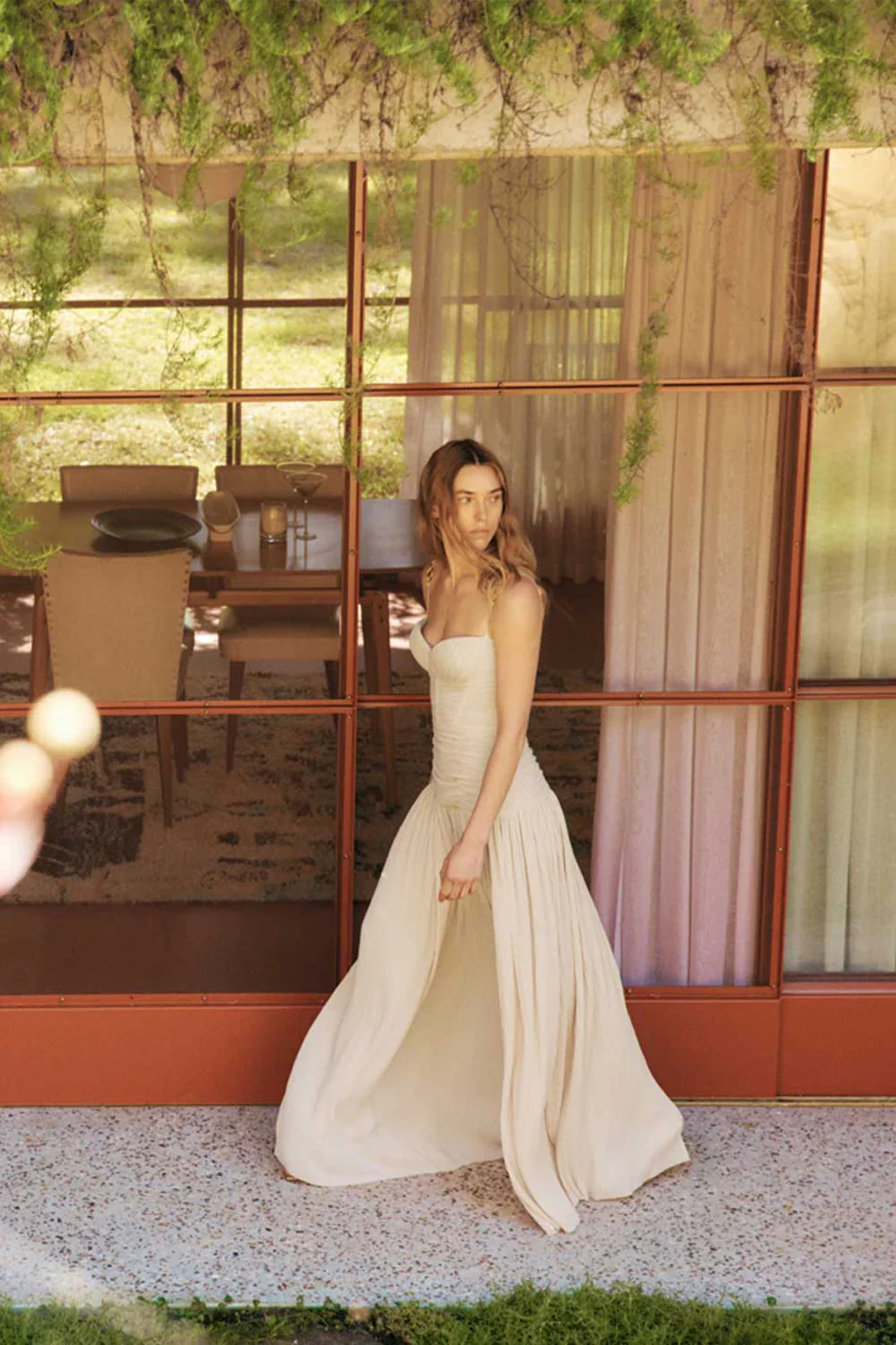 Manning Cartell Double Time Pleat Dress In Nougat