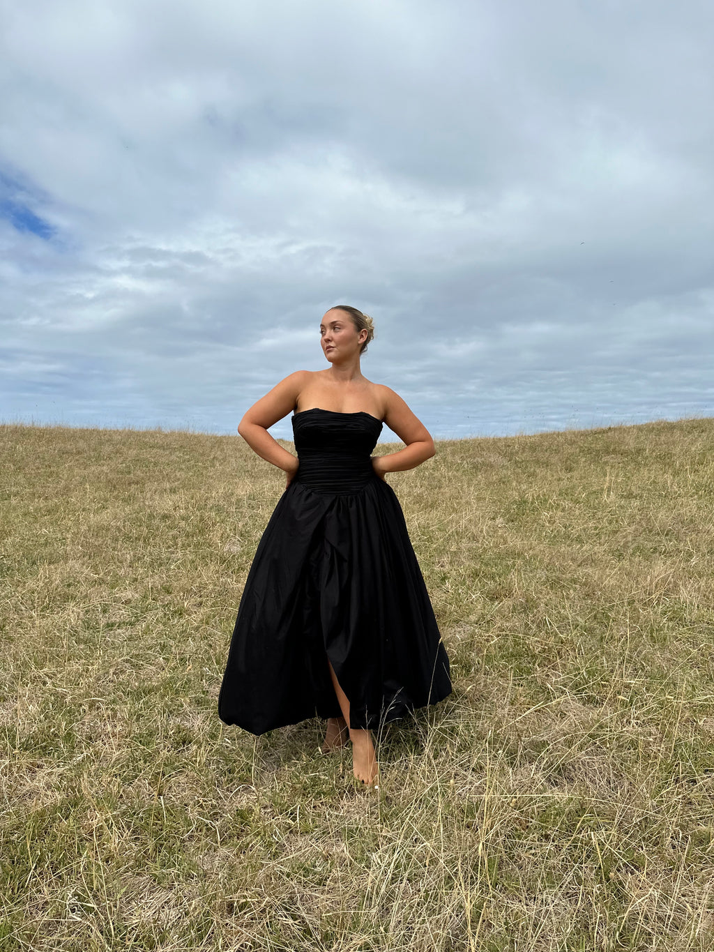 violette bubble hem maxi dress AJE Violette Bubble Hem Maxi Dress – Robe Collective