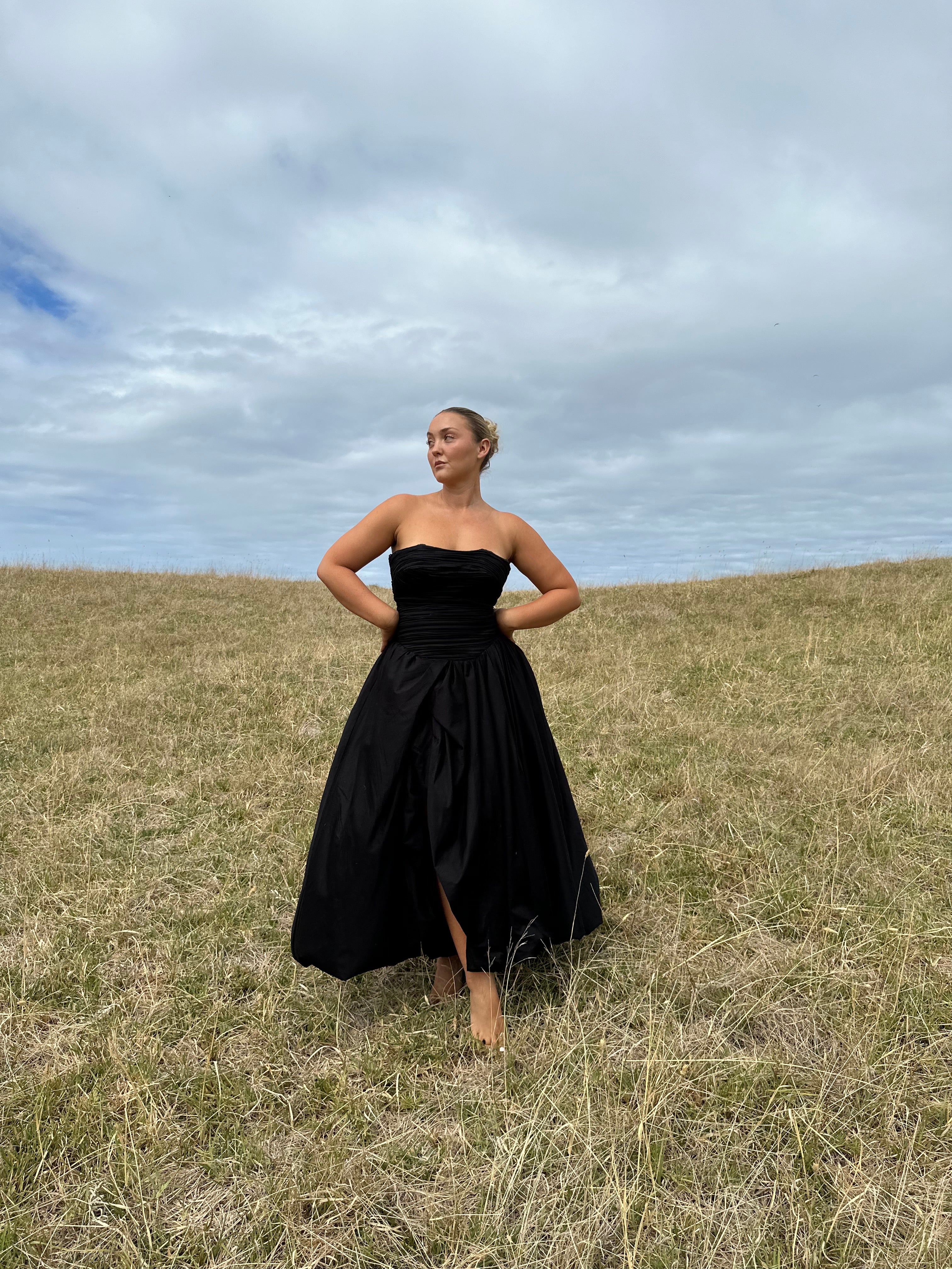 AJE Violette Bubble Hem Maxi Dress Robe Collective AJE Violette Bubble Hem Maxi Dress Robe Collective