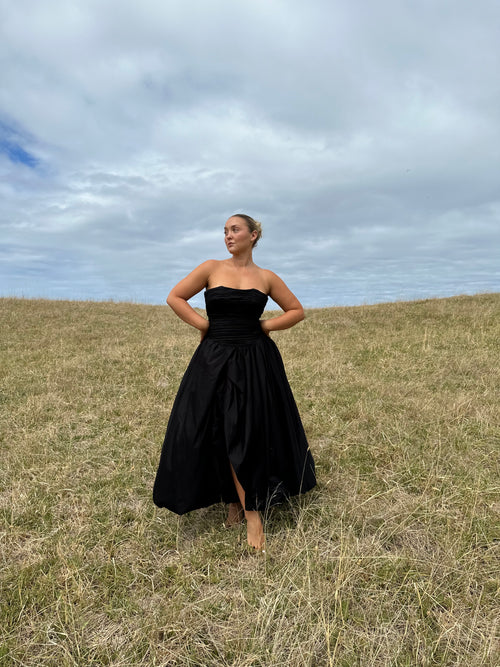 AJE Violette Bubble Hem Maxi Dress