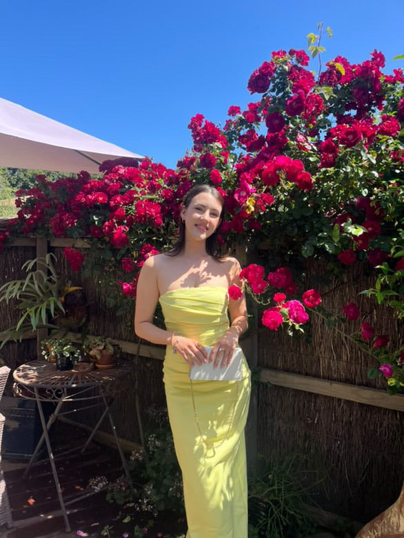 lani strapless draped maxi dress Shona Joy