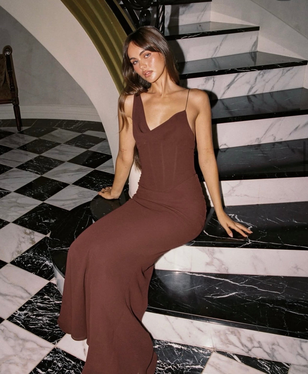 NATALIE ROLT - Hallie Gown Espresso