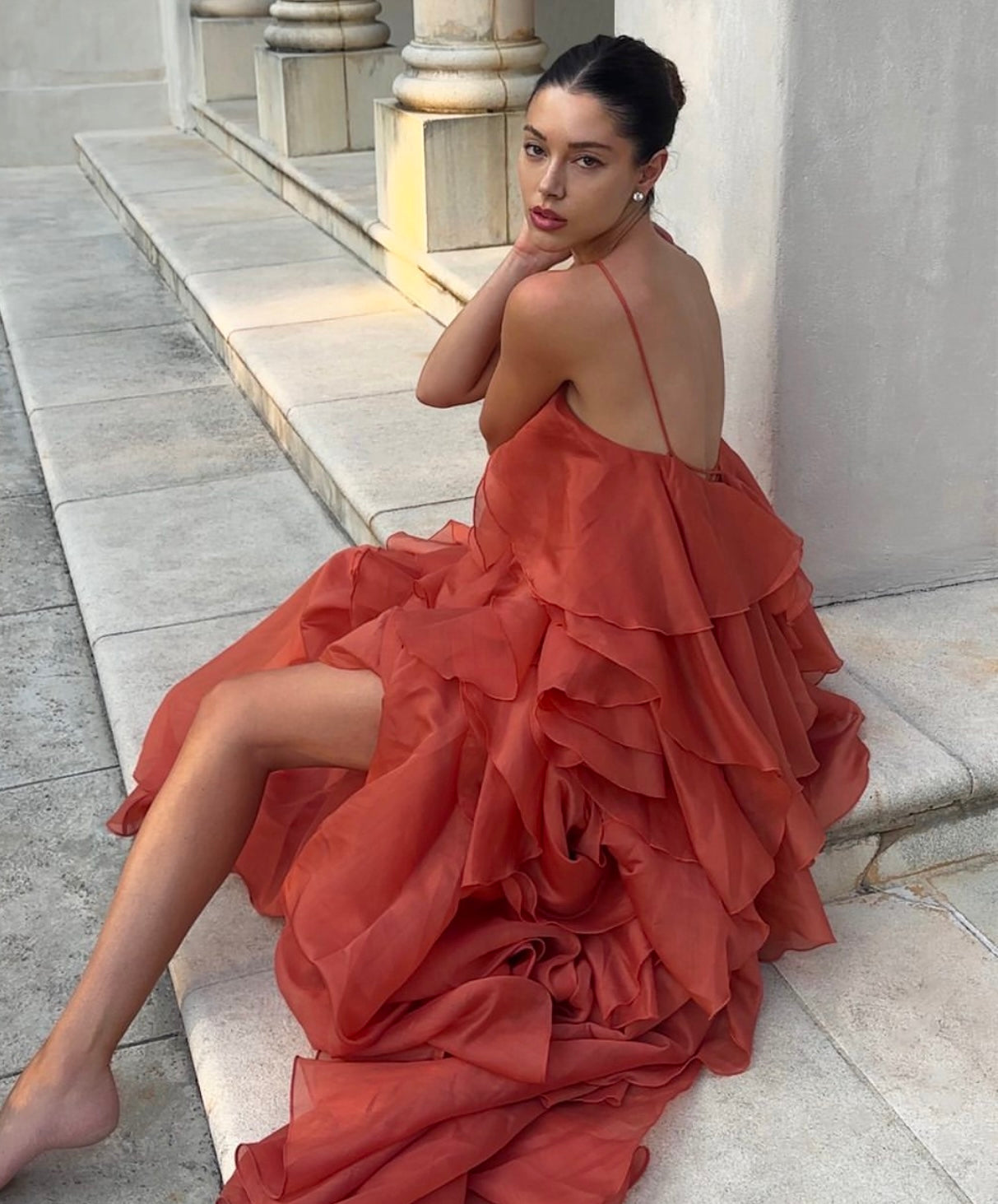 AJE Pandorea Layered Maxi Dress