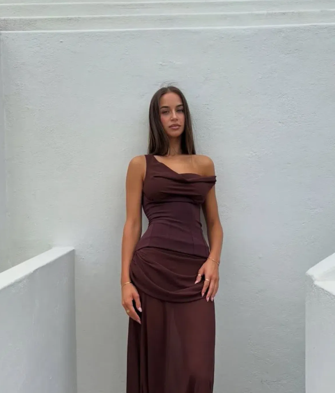 Natalie Rolt Cadence Dress Espresso