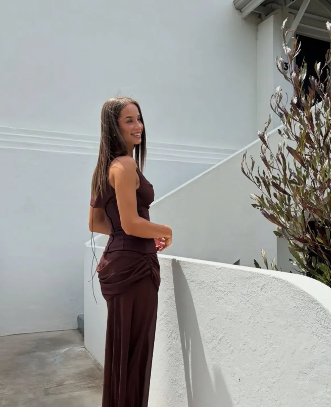 Natalie Rolt Cadence Dress Espresso