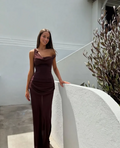 Natalie Rolt Cadence Dress Espresso